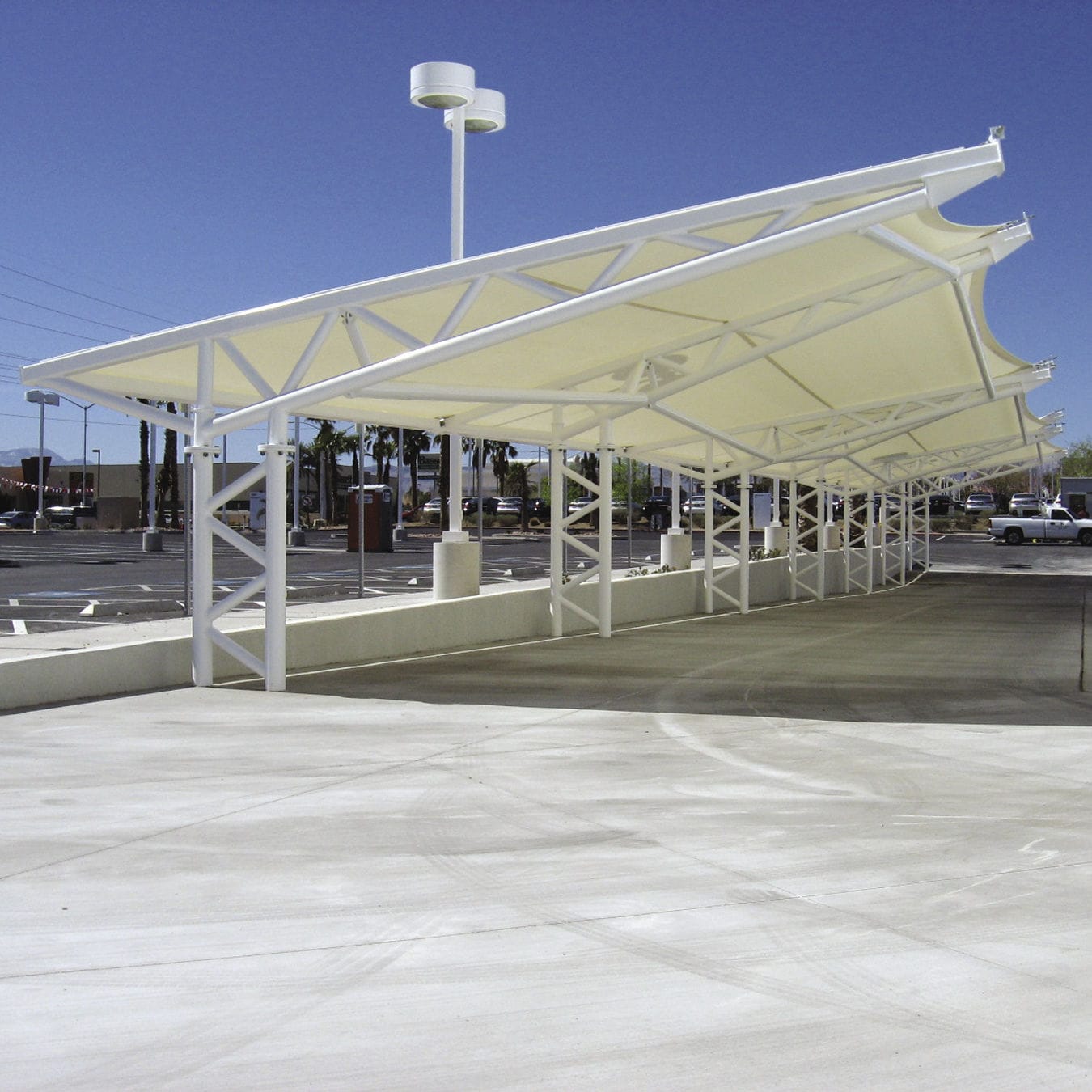 Car Parking Shades tensile structure by ArcShades